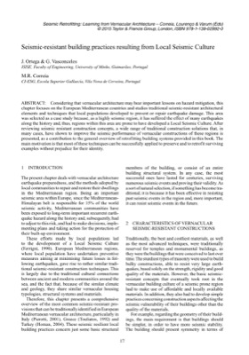 Seismic-resistant building practices resulting from Local Seismic Culture